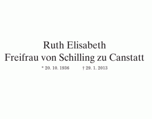 von Schilling Ruth